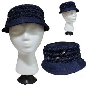 Vtg Original Caroline Blue Fancy Church Hat Structured Rare